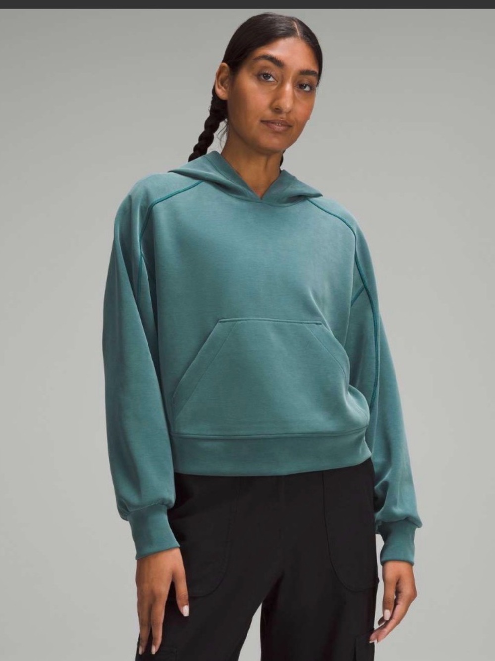 Lululemon Softstreme Hoodie in Storm Teal Sweatshirt Size 2